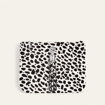 Dalmatian Spot Sarah Haran Ivy with Silver hardware front