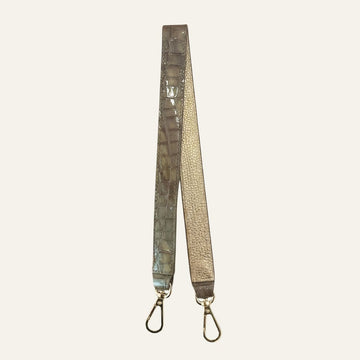 Grabette Handle | Flint Patent with Gold hardware
