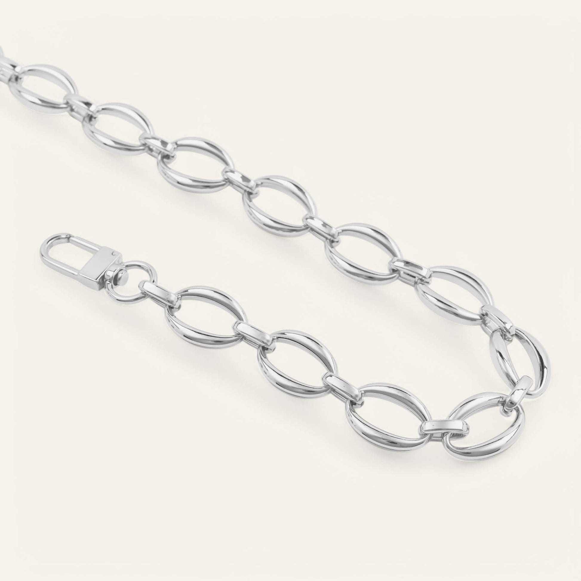 Gold Sarah Haran Circle Link Chain Strap detail