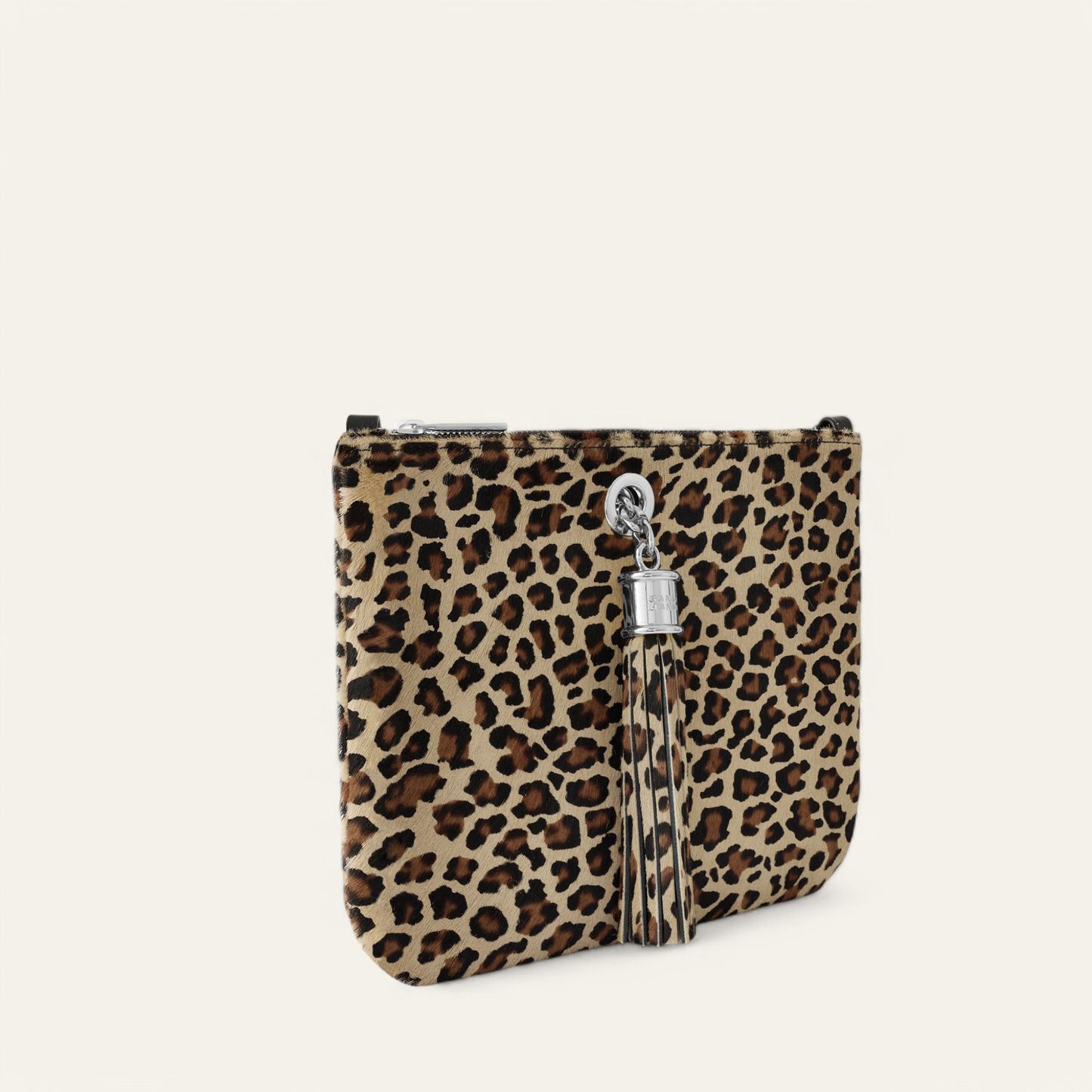 Ivy | Leopard with Silver hardware