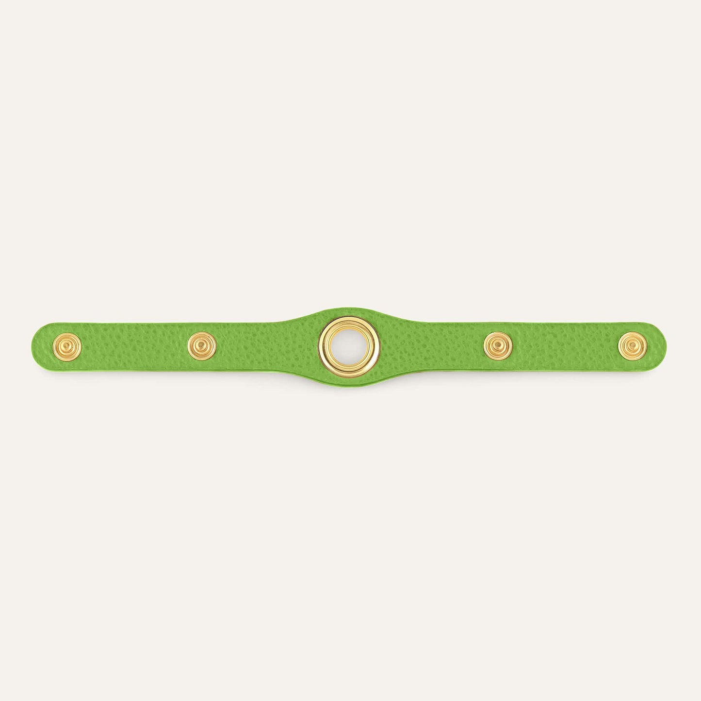Deco Stud | Lime with Gold hardware