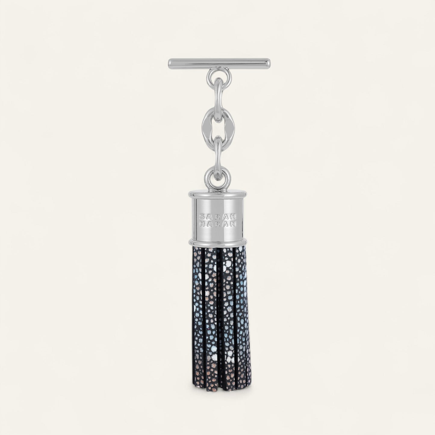 Capsule Tassel Mini | Multi Colour Shagreen with Silver hardware