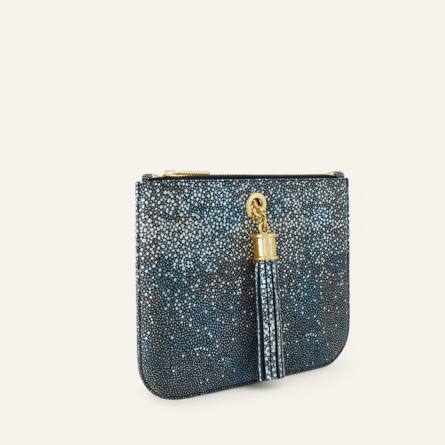 Ivy | Multi Colour Shagreen with Gold hardware