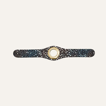 Multi Shagreen Sarah Haran Mini Deco Gold Front