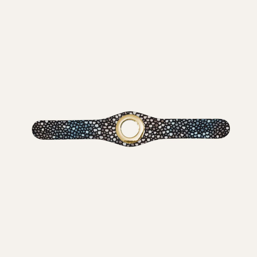 Multi Shagreen Sarah Haran Mini Deco Gold Front
