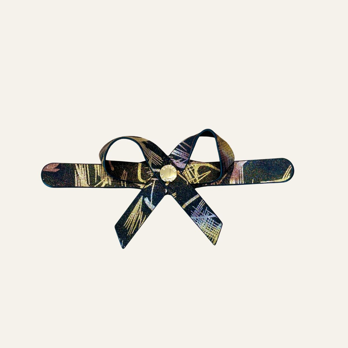 Petite Bow Mini | Japanese Gardens with Gold hardware