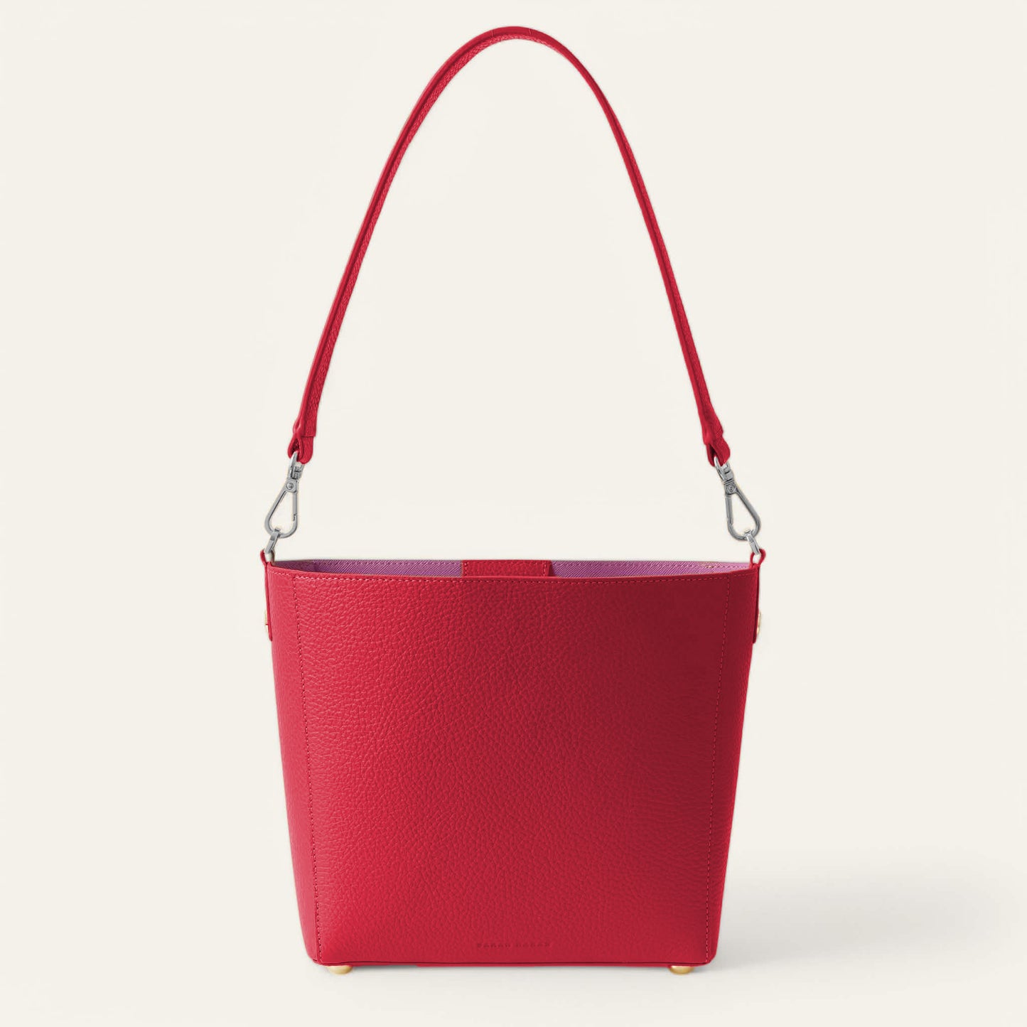 Mini S | Pillarbox Red with Silver hardware