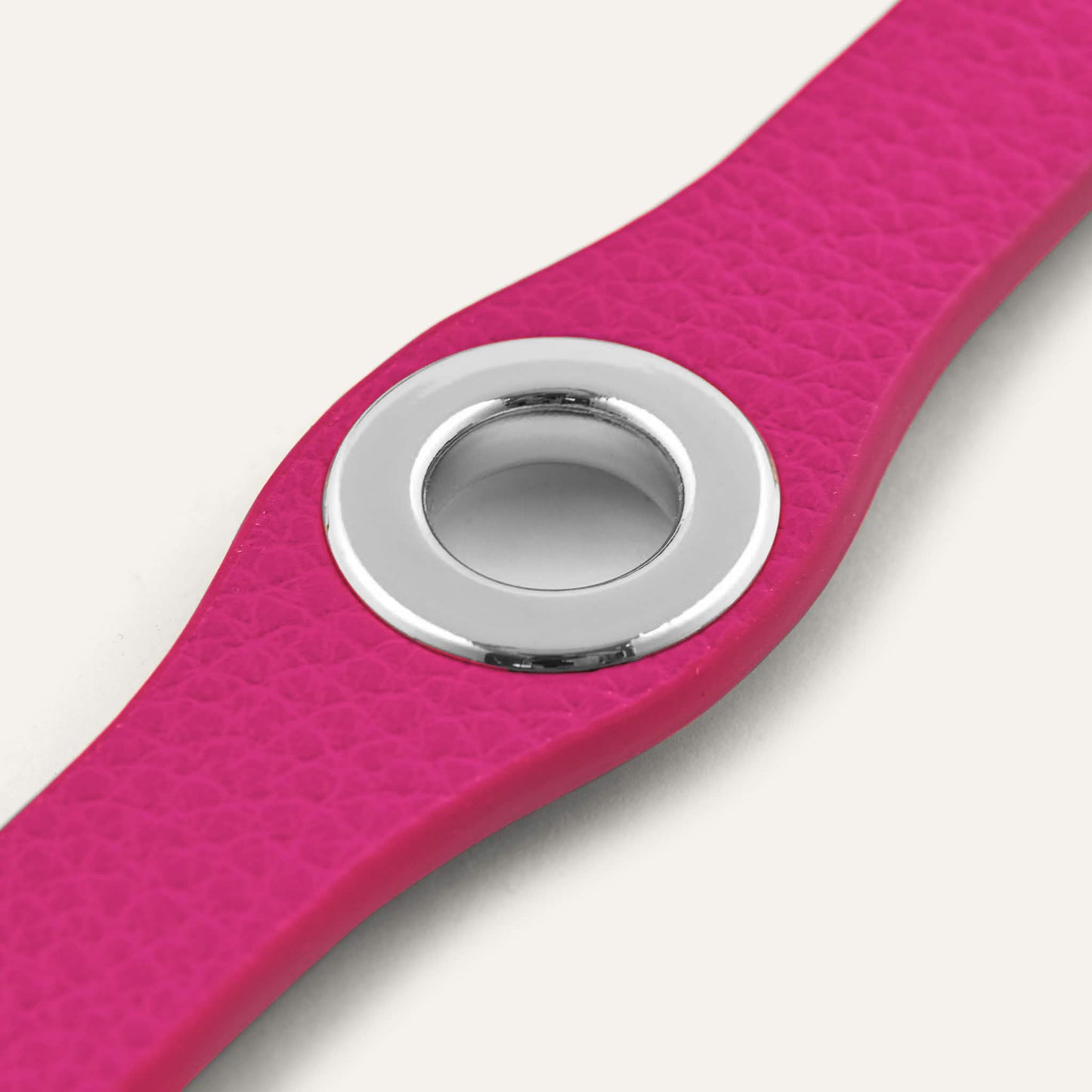 Deco Stud | Pink Kiss with Silver hardware