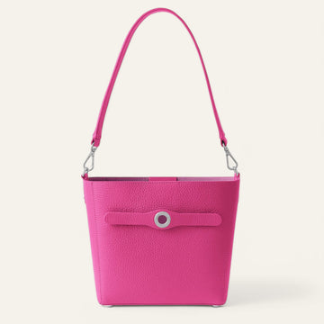 Mini S | Pink Kiss with Silver hardware