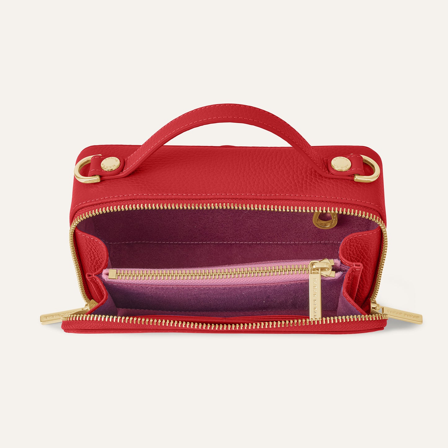 Marie Handbag | Pillarbox Red with Gold hardware
