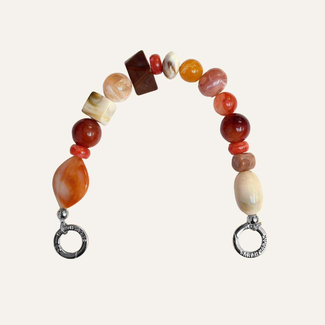 Aurora Strap Embellisher | Fireside with Silver hardware