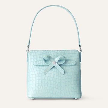 Rosa Handbag | Blue Mist with Silver hardware