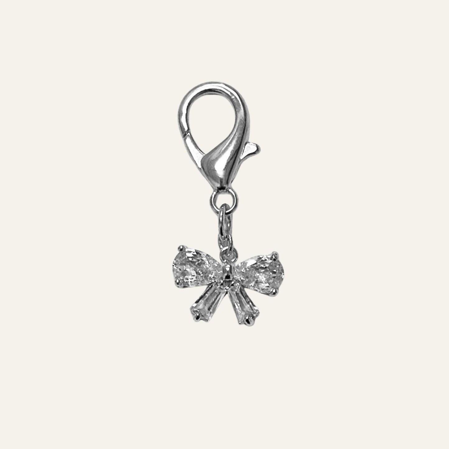 Charm | Bow with Silver hardware
