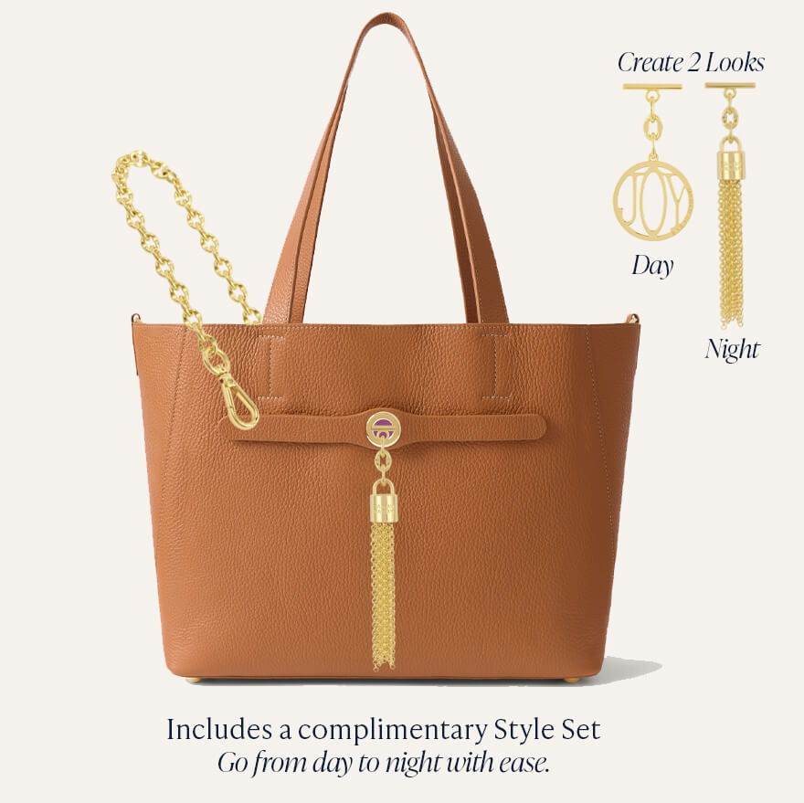 Sarah Tote | Black with Silver hardware