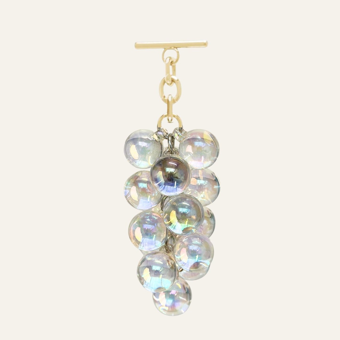 Droplet Tassel | Clear with Gold hardware