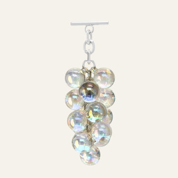 Droplet Tassel | Clear with Silver hardware