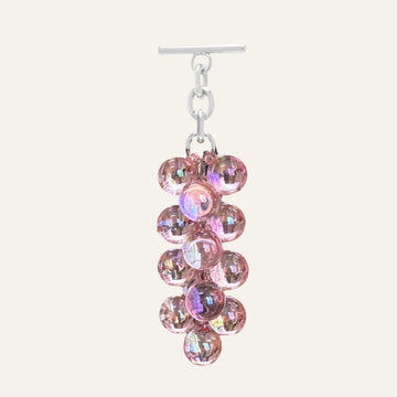 Droplet Tassel | Pink with Silver hardware