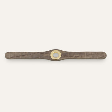 Deco Classic | Flint Patent with Gold hardware