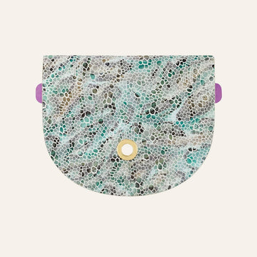 Flap Universal | Green Mosaic with Gold hardware
