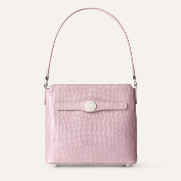 Rosa Handbag | Lilac Patent with Silver hardware