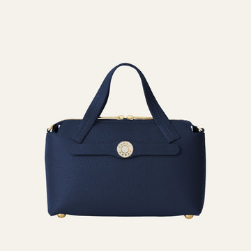 Mini J | Navy with Gold hardware
