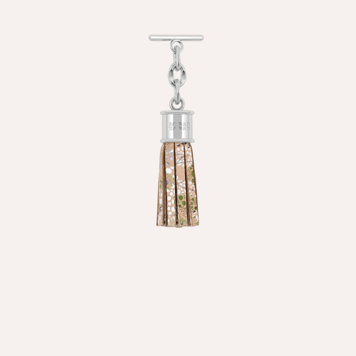 Capsule Tassel Mini | Petal Bloom with Silver hardware
