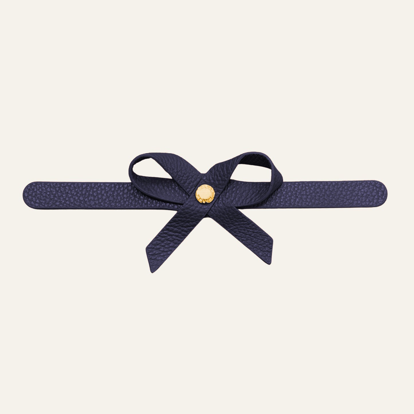 Petite Bow Classic | Navy with Gold hardware