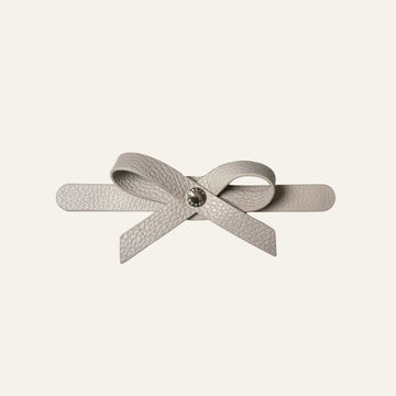 Petite Bow Mini | Porcelain with Silver hardware