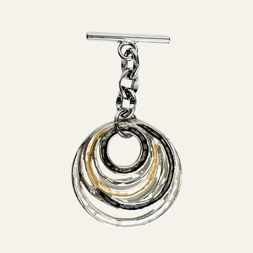 Swirl Tassel | Neutral Mix with Silver hardware