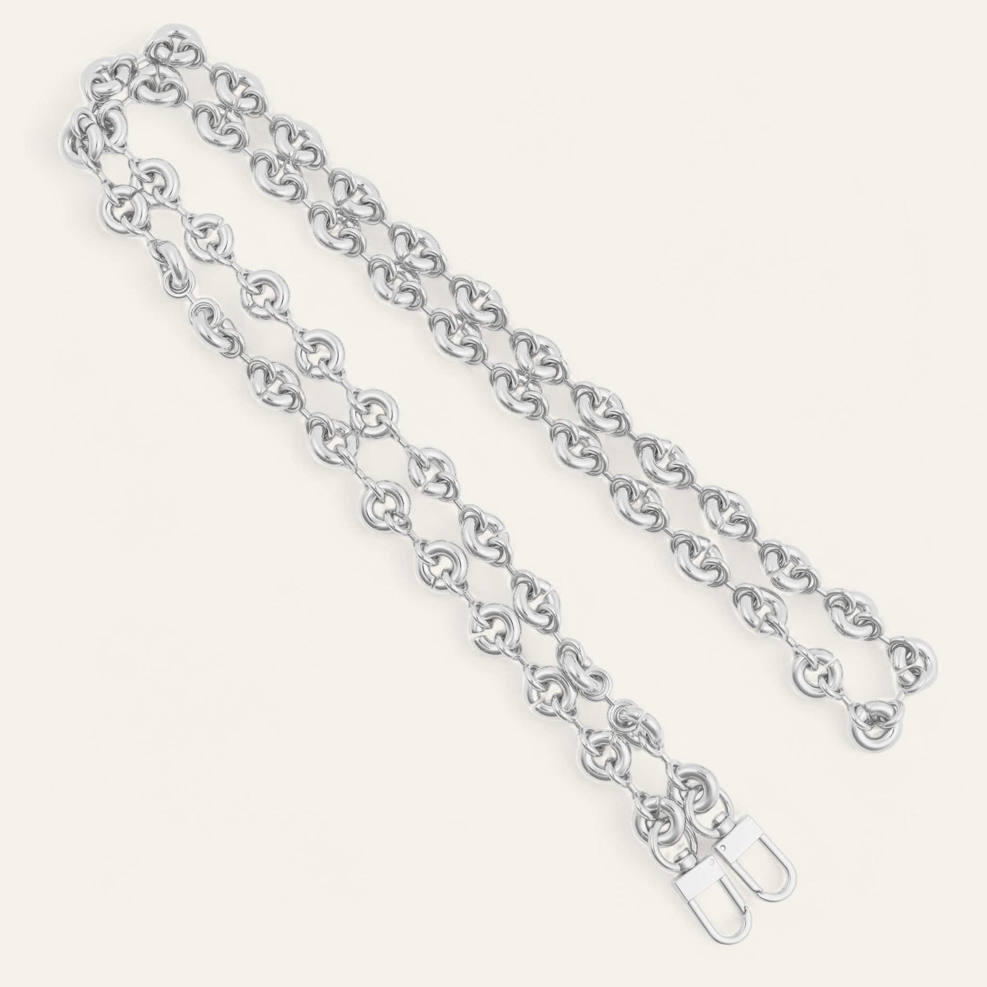 Silver Sarah Haran Circle Link Chain Strap front