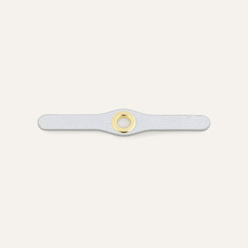Soft Metallic Silver Sarah Haran Deco Strip Mini Gold Front M05 G