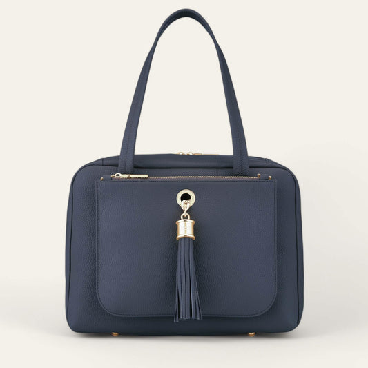 Space Sarah Haran Jessica Shoulder Bag with Gold hardware front