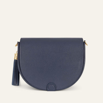 Space Sarah Haran Luna Satchel with Gold hardware front