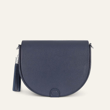 Space Sarah Haran Luna Satchel with Silver hardware front