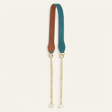 Petrol Rust Sarah Haran Gemini Strap with Gold hardware