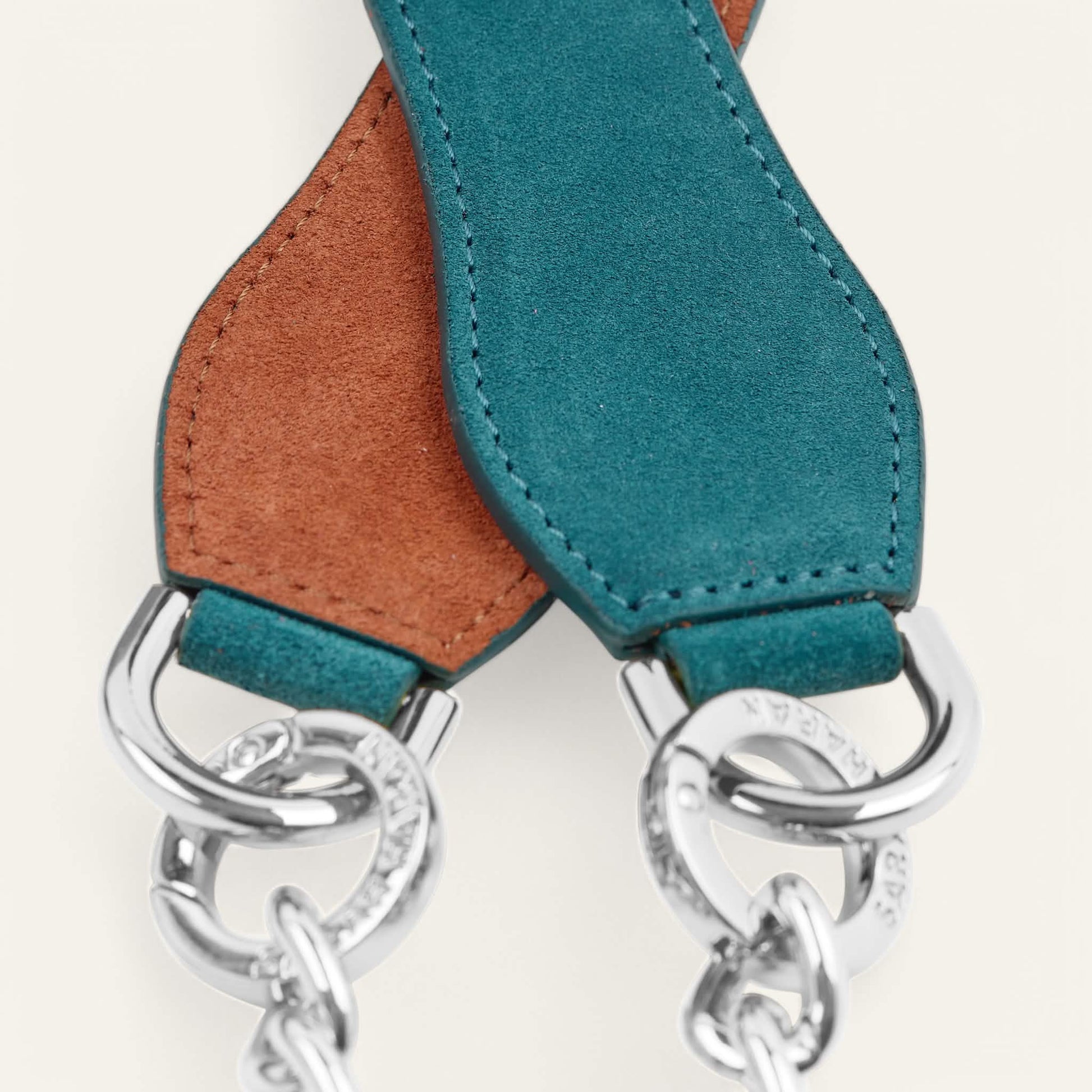 Petrol Rust Sarah Haran Gemini Strap with Silver hardware