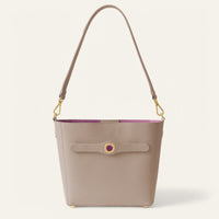 Sarah Mini | Taupe with Gold hardware
