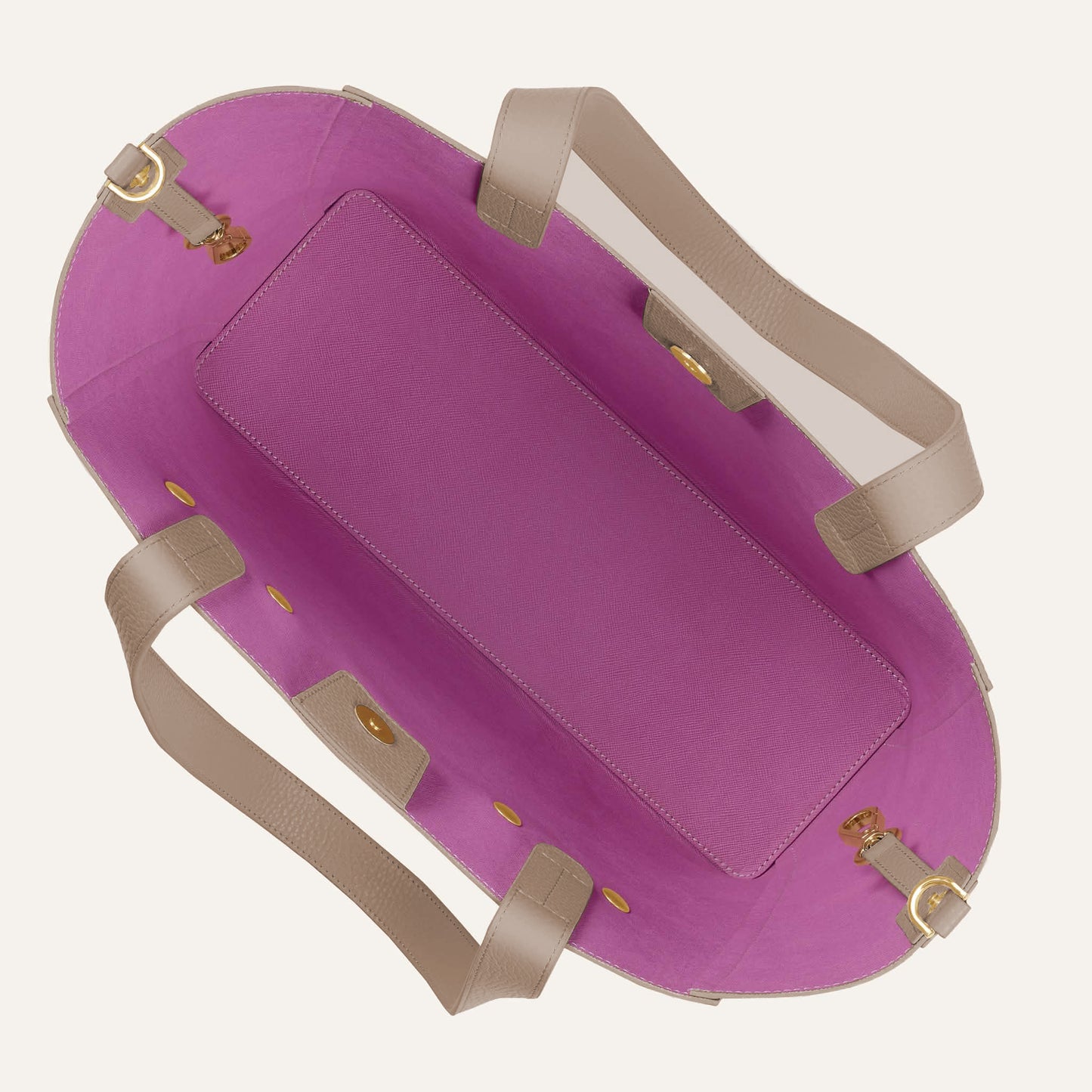 Sarah Tote | Taupe with Gold hardware