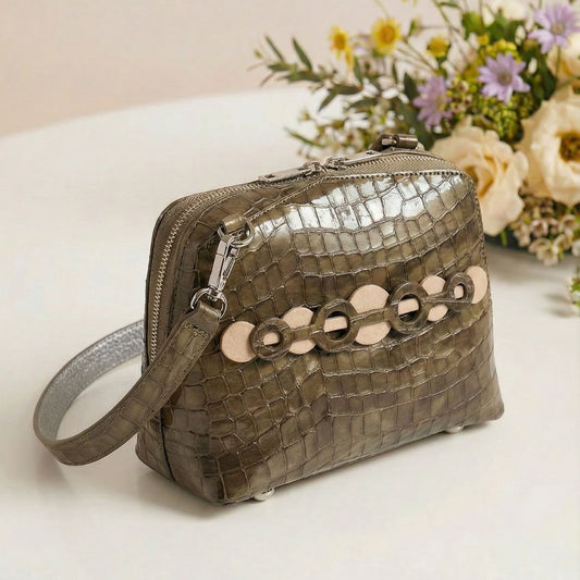 Patent Croc Leather Handbags: Craftsmanship & Timeless Style