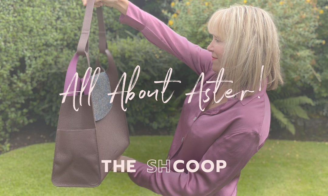 The SHcoop-All About Aster!-Sarah Haran Luxury Italian Leather Handbags