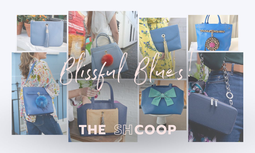 The SHcoop-Blissful Blues!-Sarah Haran Luxury Italian Leather Handbags