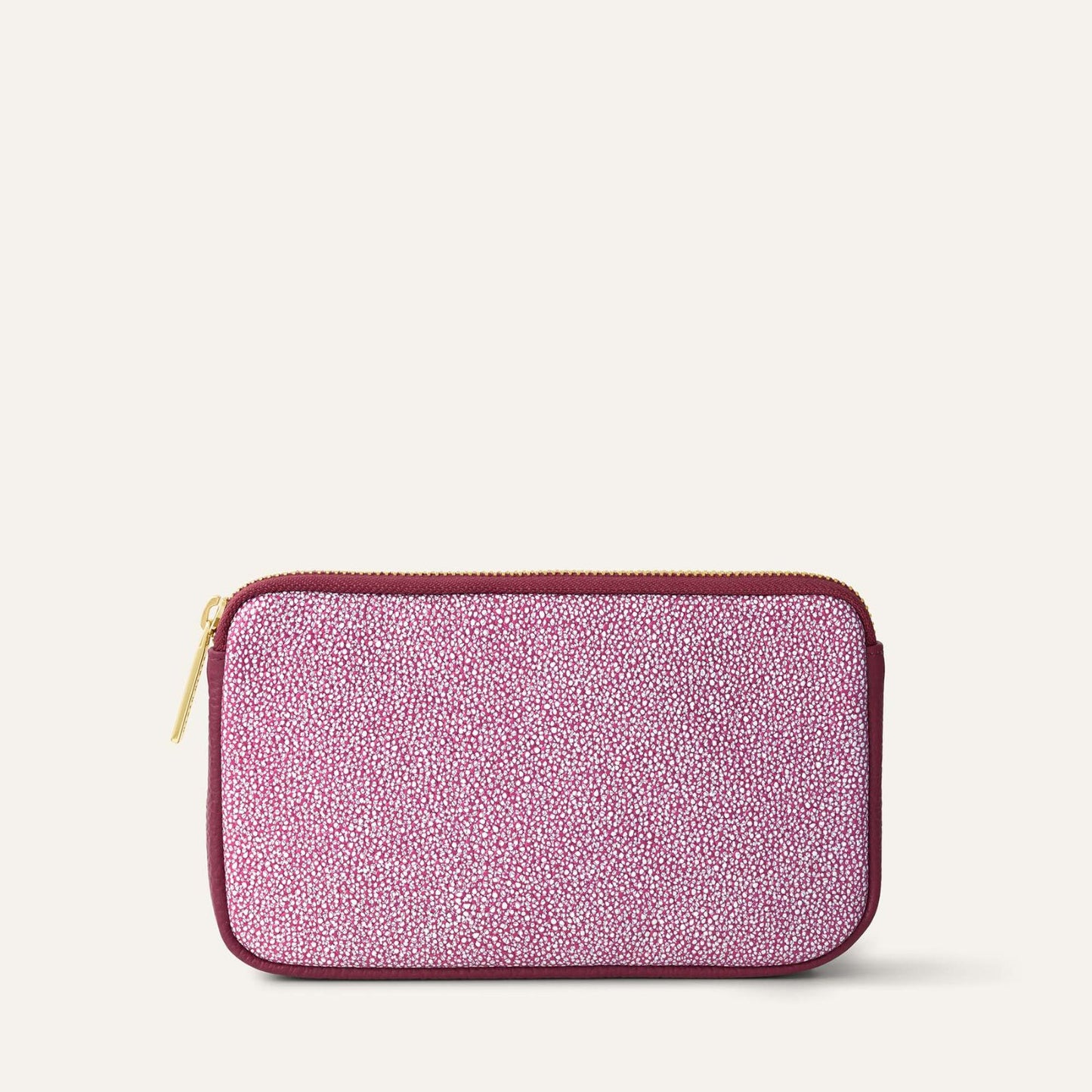 Complimentary Bag | Pink Iced Shimmer Berry with Gold hardware