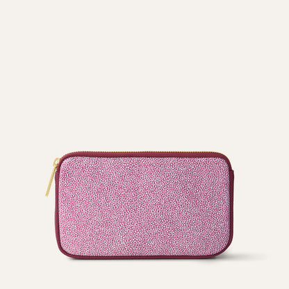Complimentary Bag | Pink Iced Shimmer Berry with Gold hardware