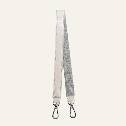 Grabette Handle | Ivory with Silver hardware