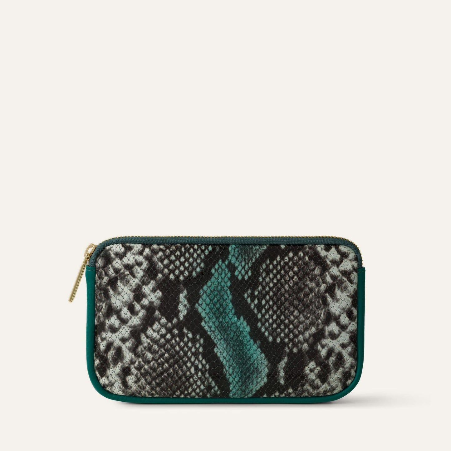 Complimentary Bag | Green Exotic Evergreen with Gold hardware