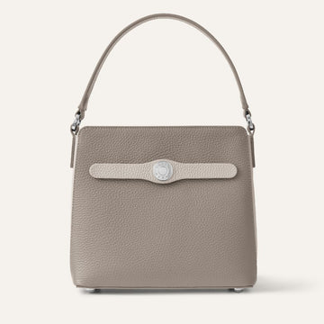 Rosa Handbag | Taupe Porcelain with Silver hardware