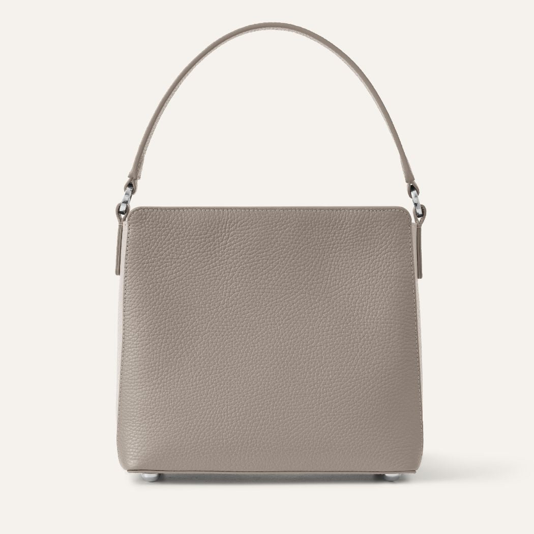 Rosa Handbag | Taupe Porcelain with Silver hardware