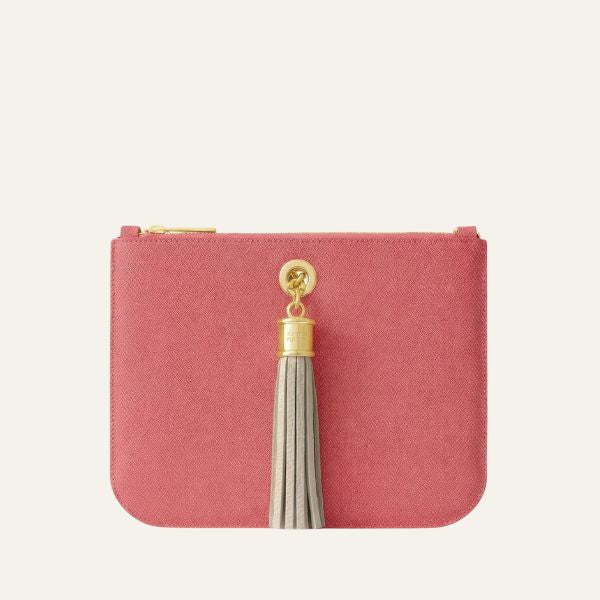 Ivy | Strawberry Porcelain with Gold hardware