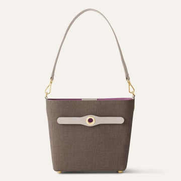 Mini S | Chestnut Porcelain with Gold hardware