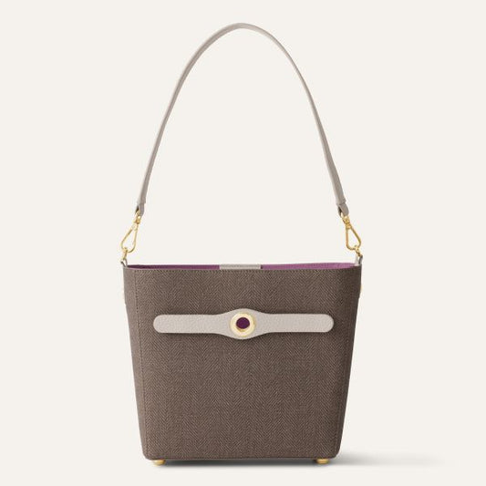 Mini S | Chestnut Porcelain with Gold hardware